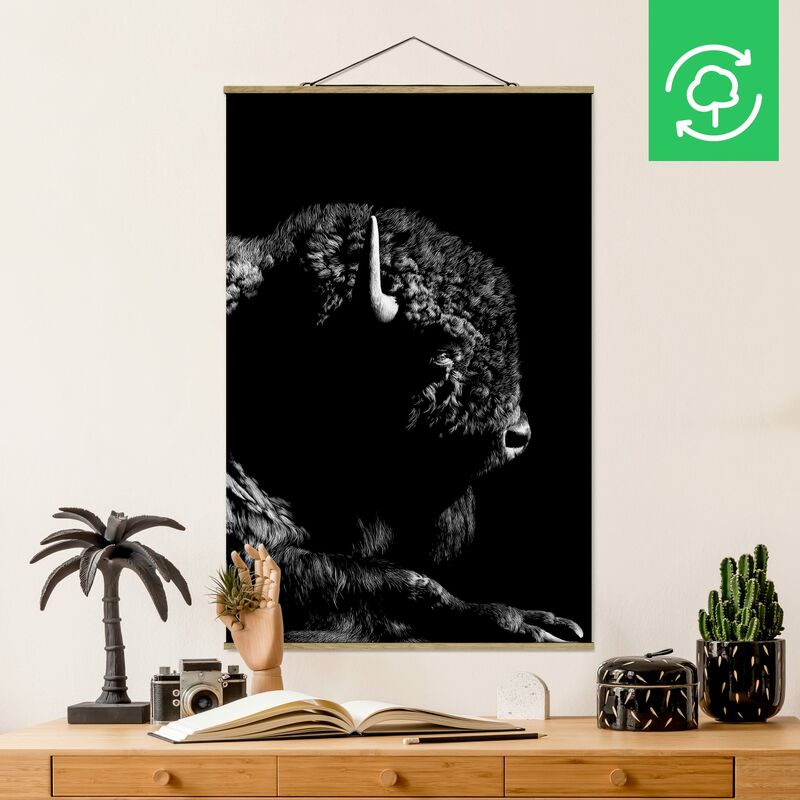 

Imagen de tela - Bison In The Dark - Alto 3:2 Dimensión LxA: 150cm x 100cm