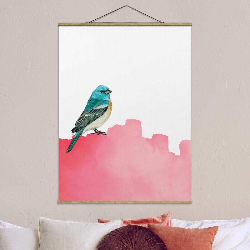 

Imagen de tela - Bird On Pink Backdrop - Alto 4:3 Dimensión LxA: 106.5cm x 80cm