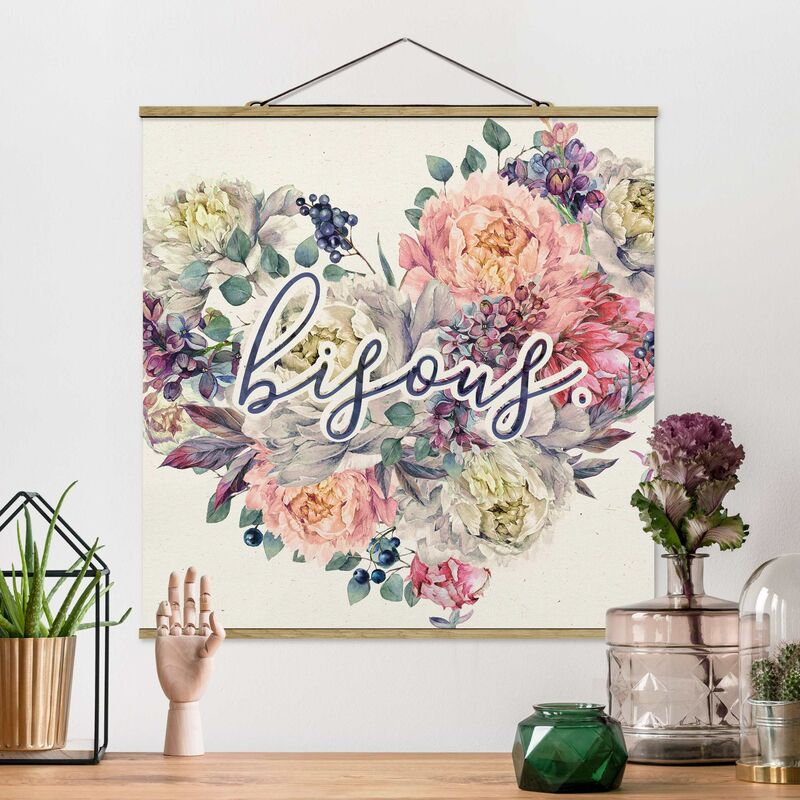 

Imagen de tela - Bisous Vintage Paper Look - Cuadrado 1:1 Dimensión LxA: 100cm x 100cm