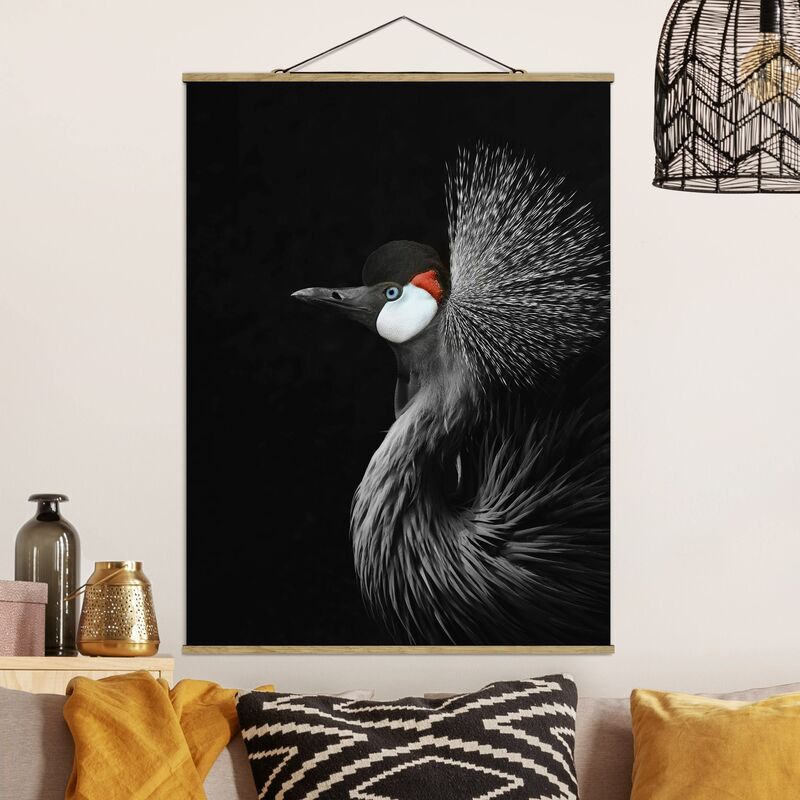 

Imagen de tela - Black Crowned Crane - Alto 4:3 Dimensión LxA: 133.5cm x 100cm