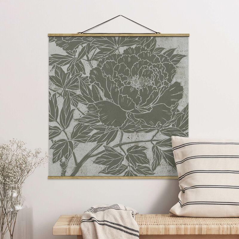

Imagen de tela - Blooming Peony I - Cuadrado 1:1 Dimensión LxA: 35cm x 35cm