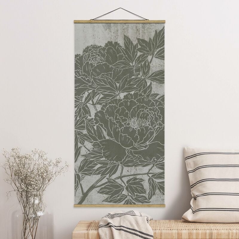 

Imagen de tela - Blooming Peony I - Alto 2:1 Dimensión LxA: 100cm x 50cm