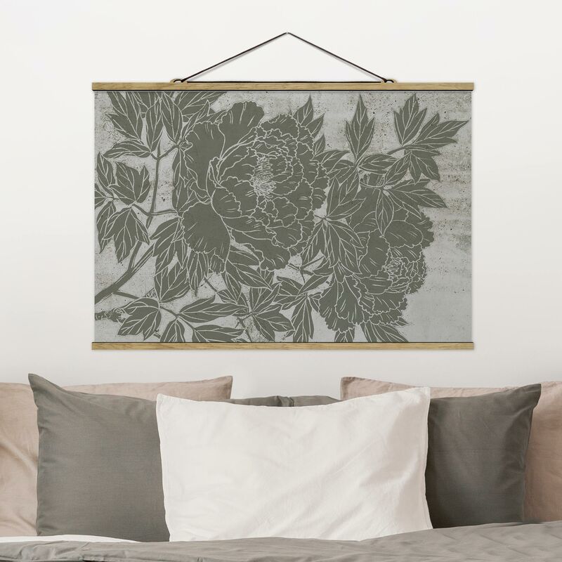

Imagen de tela - Blooming Peony I - Apaisado 2:3 Dimensión LxA: 33.5cm x 50cm