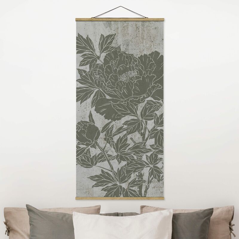 

Imagen de tela - Blooming Peony II - Alto 2:1 Dimensión LxA: 100cm x 50cm