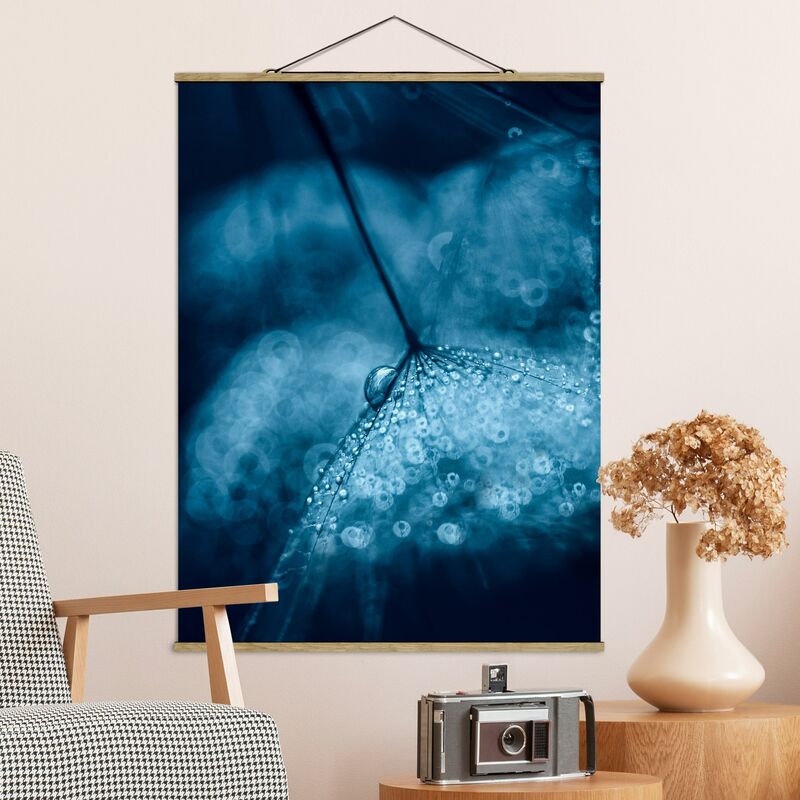 

Imagen de tela - Blue Dandelion In The Rain - Alto 4:3 Dimensión LxA: 133.5cm x 100cm