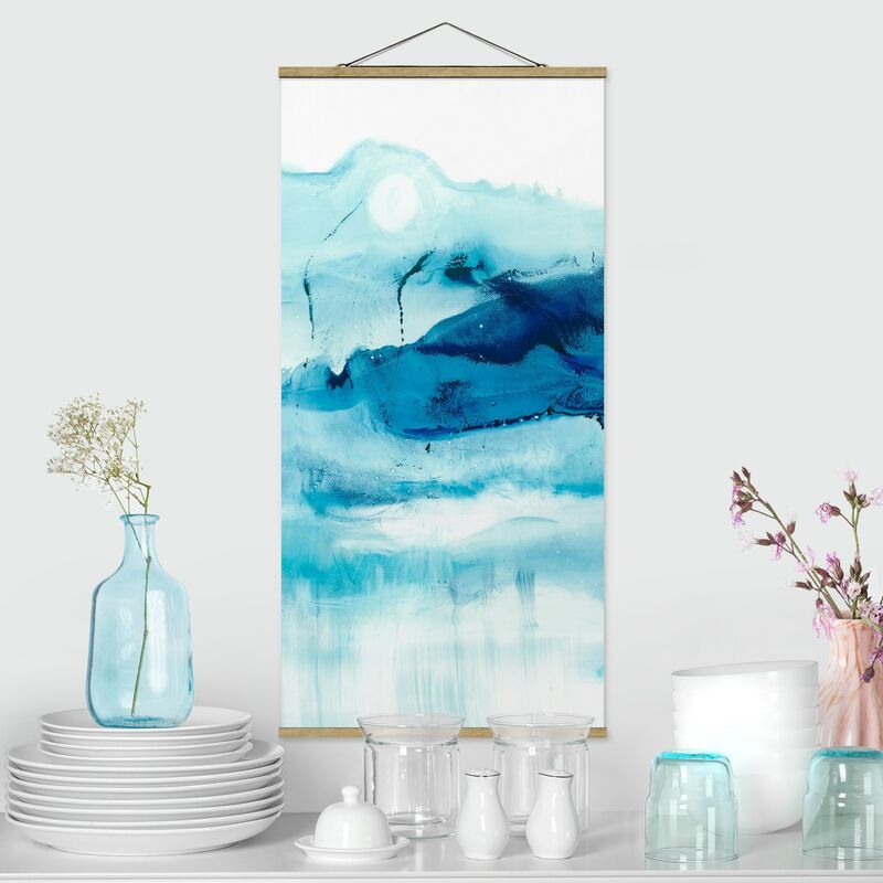 

Imagen de tela - Blue Flow I - Alto 2:1 Dimensión LxA: 70cm x 35cm