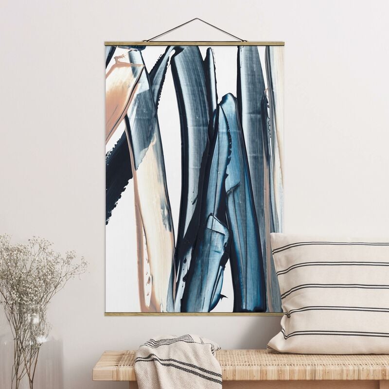 

Imagen de tela - Blue And Beige Stripes - Alto 3:2 Dimensión LxA: 150cm x 100cm