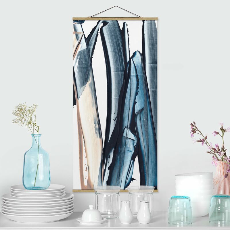 

Imagen de tela - Blue And Beige Stripes - Alto 2:1 Dimensión LxA: 70cm x 35cm