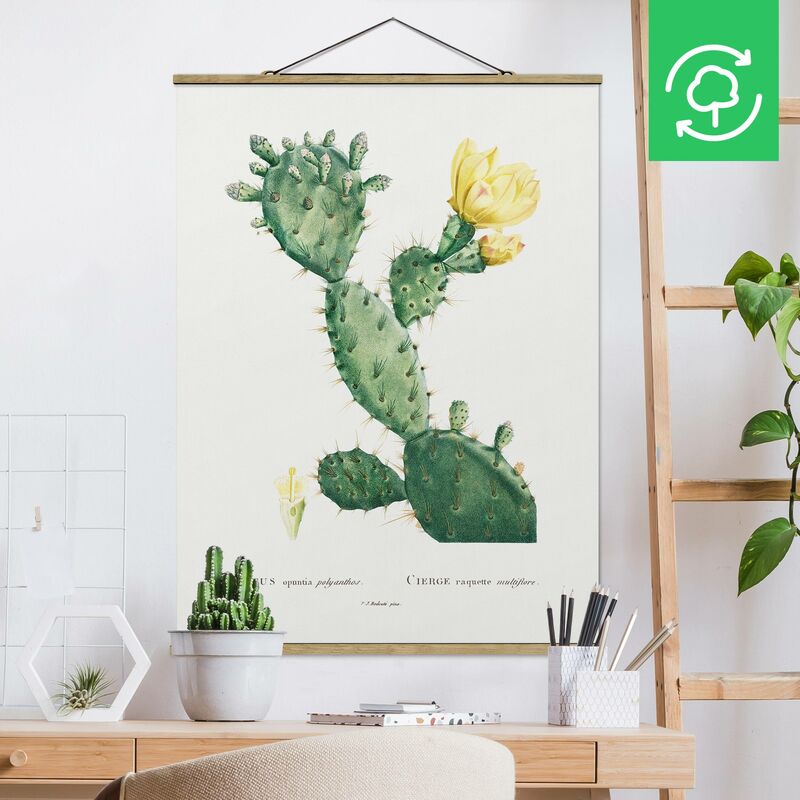 

Imagen de tela - Botany Vintage Illustration Cactus With Yellow Flower - Alto 4:3 Dimensión LxA: 106.5cm x 80cm