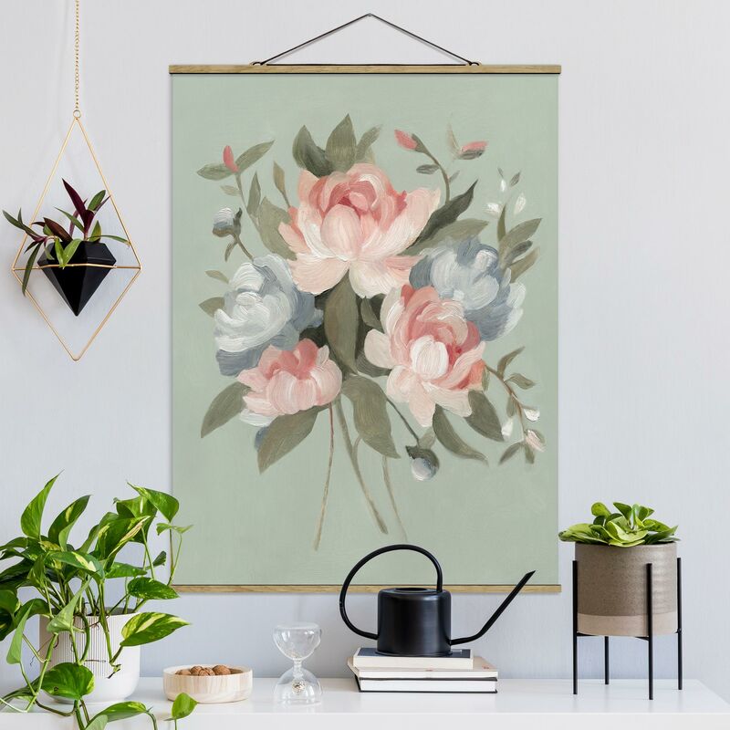

Imagen de tela - Bouquet In Pastel I - Alto 4:3 Dimensión LxA: 133.5cm x 100cm