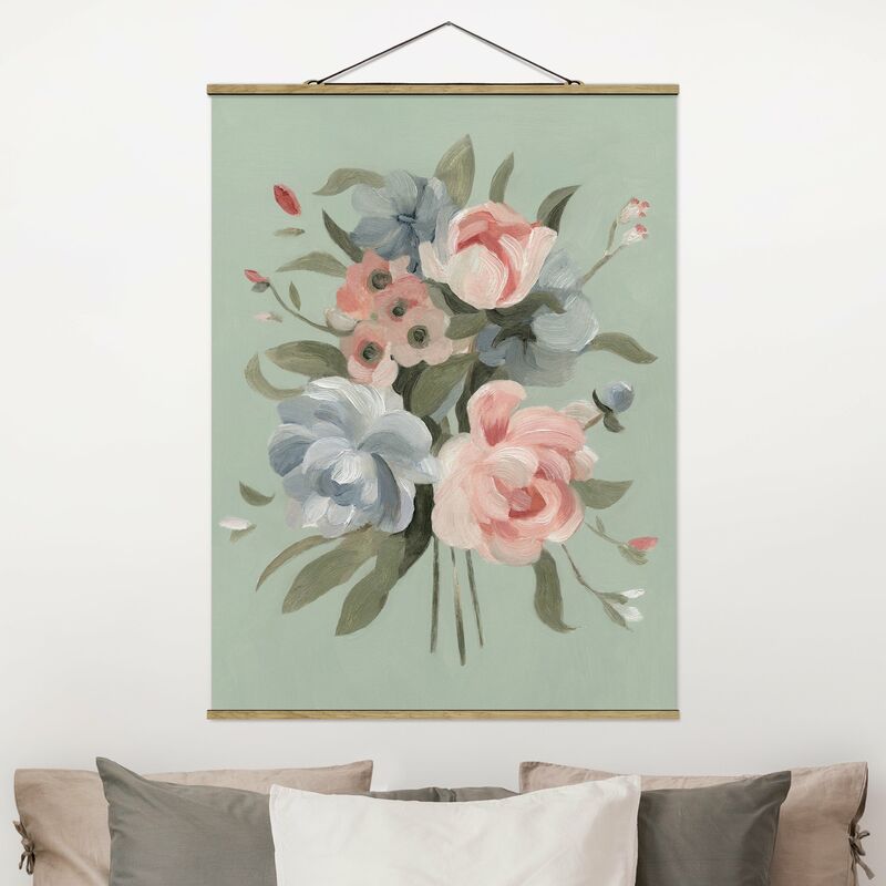 

Imagen de tela - Bouquet In Pastel II - Alto 4:3 Dimensión LxA: 133.5cm x 100cm