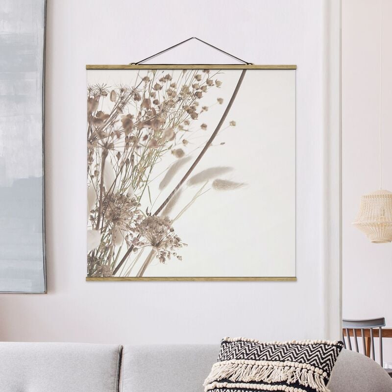 

Imagen de tela - Bouquet Of Ornamental Grass And Flowers - Cuadrado 1:1 Dimensión LxA: 80cm x 80cm