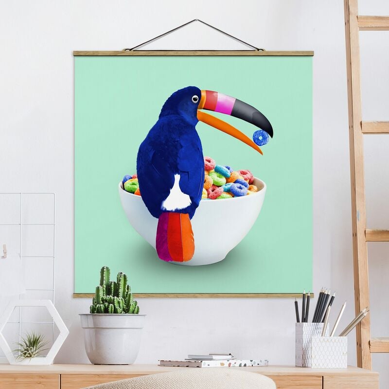 

Imagen de tela - Breakfast With Toucan - Cuadrado 1:1 Dimensión LxA: 50cm x 50cm