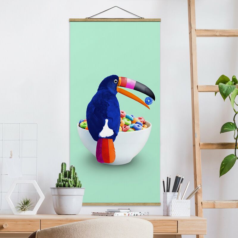 

Imagen de tela - Breakfast With Toucan - Alto 2:1 Dimensión LxA: 100cm x 50cm