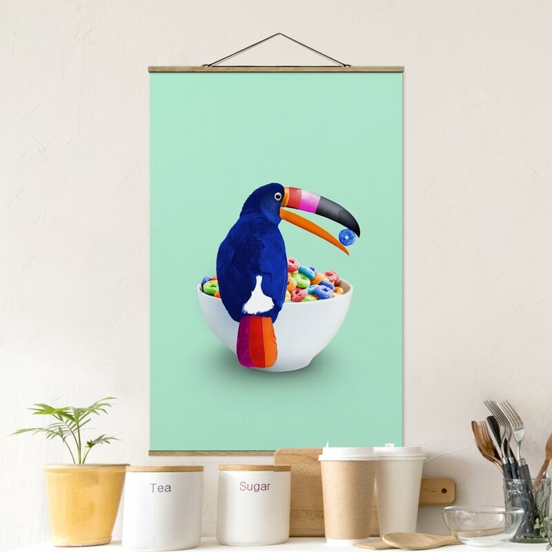 

Imagen de tela - Breakfast With Toucan - Alto 3:2 Dimensión LxA: 120cm x 80cm