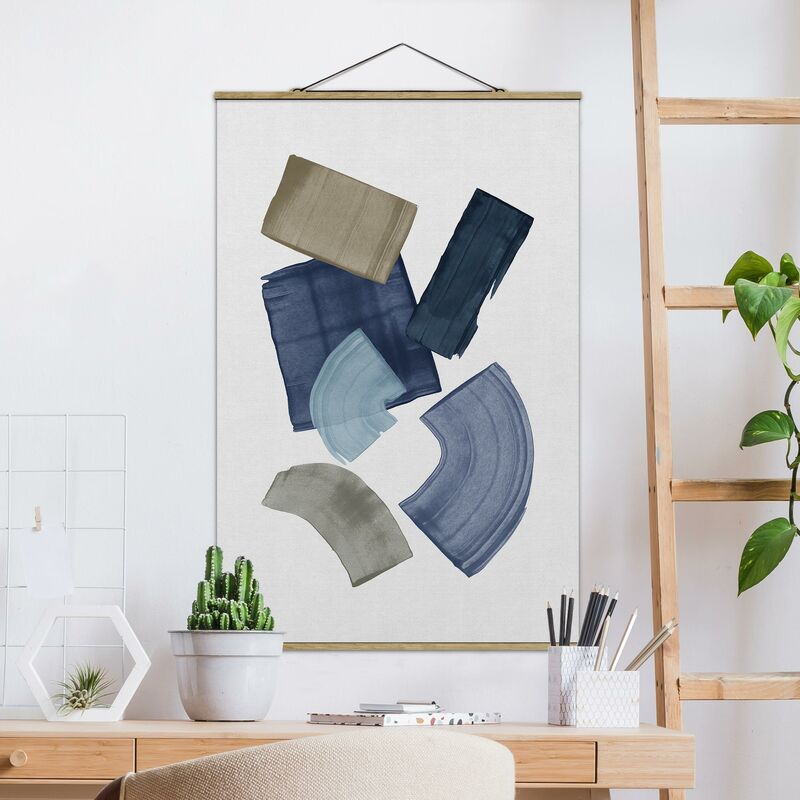 

Imagen de tela - Broad Strokes In Blue And Brown - Alto 3:2 Dimensión LxA: 75cm x 50cm