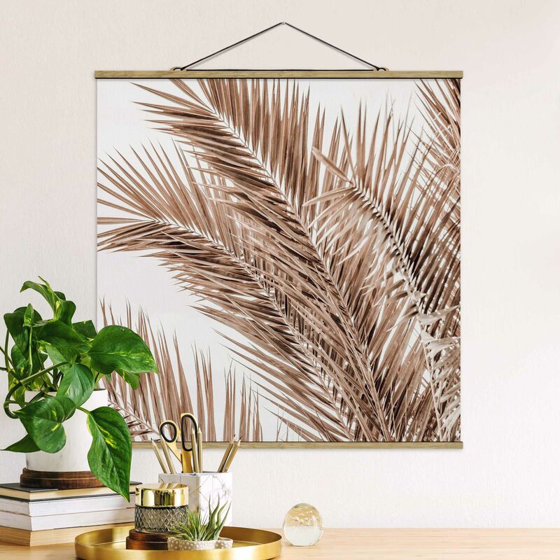 

Imagen de tela - Bronze Coloured Palm Fronds - Cuadrado 1:1 Dimensión LxA: 100cm x 100cm