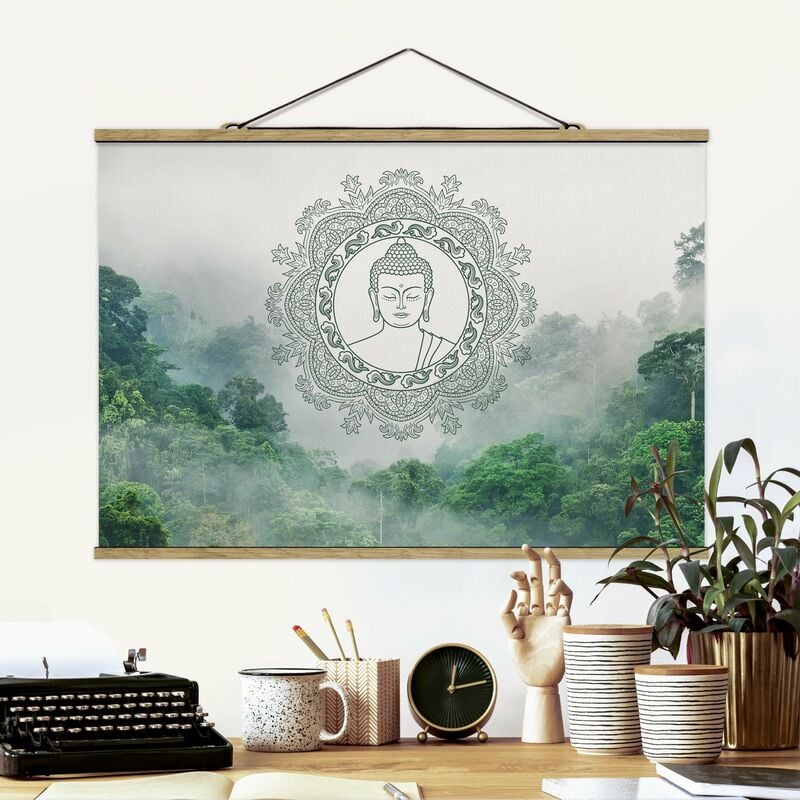 

Imagen de tela - Buddha Mandala In Fog - Apaisado 2:3 Dimensión LxA: 66.5cm x 100cm