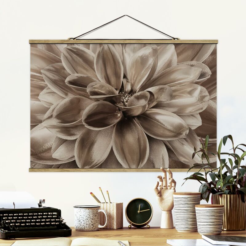 

Imagen de tela - Bronze Dahlias Dream - Apaisado 2:3 Dimensión LxA: 23.5cm x 35cm