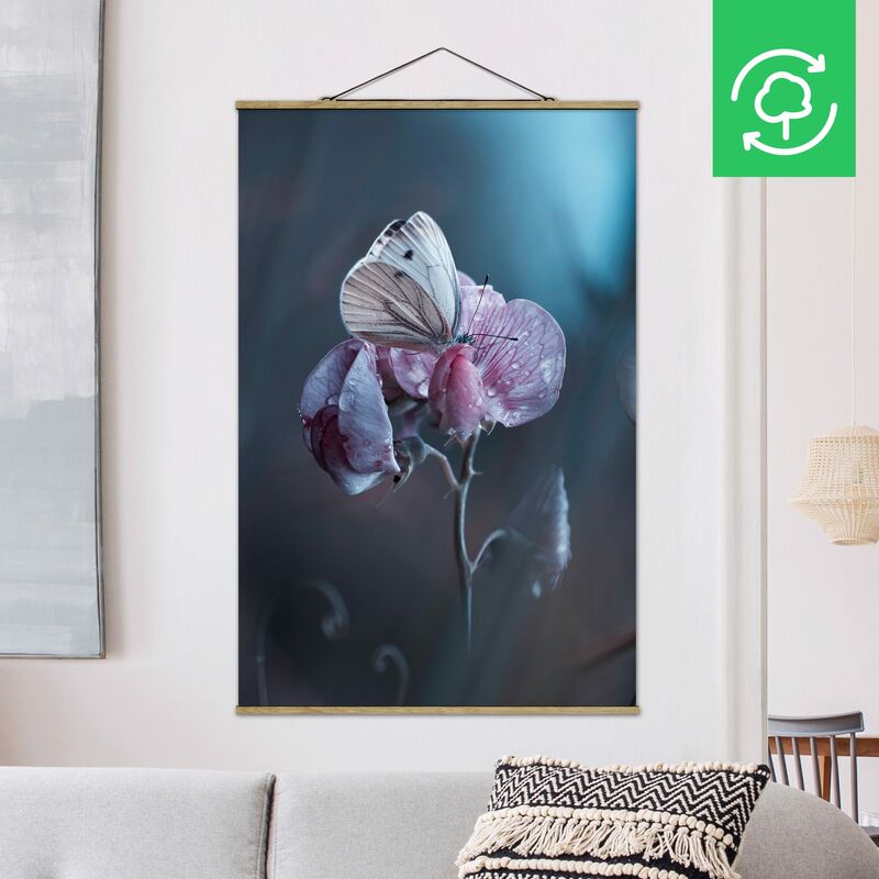 

Imagen de tela - Butterfly In The Rain - Alto 3:2 Dimensión LxA: 52.5cm x 35cm