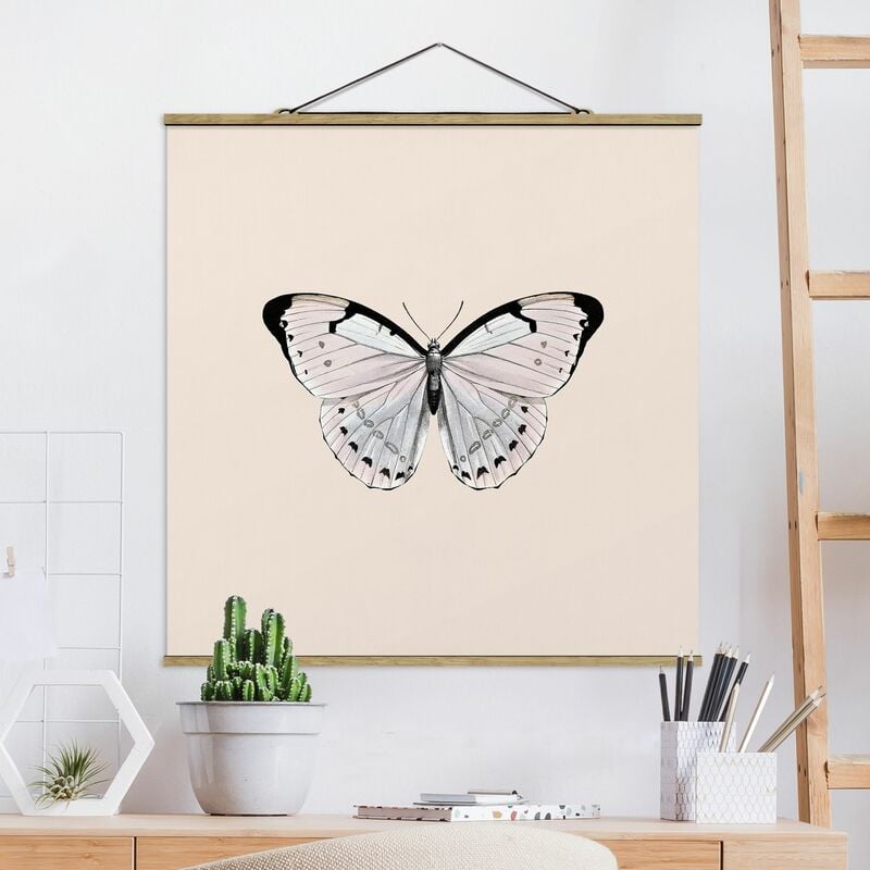 

Imagen de tela - Butterfly On Beige - Cuadrado 1:1 Dimensión LxA: 80cm x 80cm
