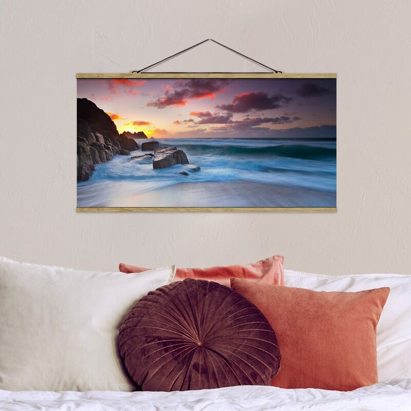 

Imagen de tela - By The Sea In Cornwall - Apaisado 1:2 Dimensión LxA: 25cm x 50cm