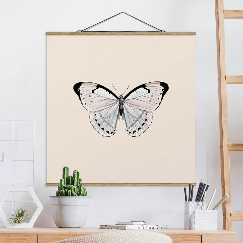

Imagen de tela - Butterfly On Beige - Cuadrado 1:1 Dimensión LxA: 50cm x 50cm