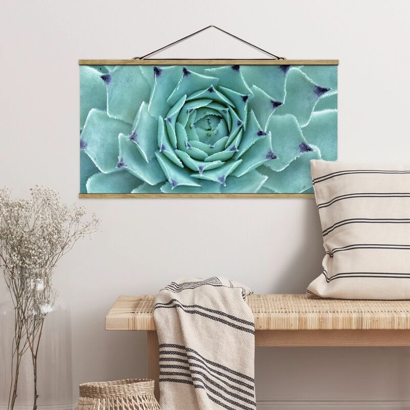 

Imagen de tela - Cactus Agave - Apaisado 1:2 Dimensión LxA: 25cm x 50cm