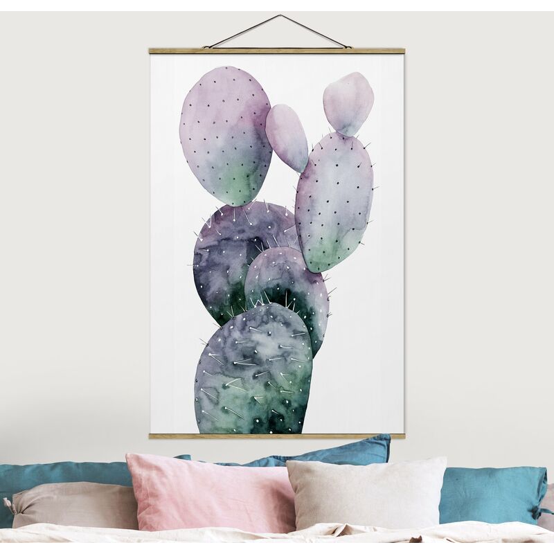

Imagen de tela - Cactus In Purple I - Alto 3:2 Dimensión LxA: 52.5cm x 35cm