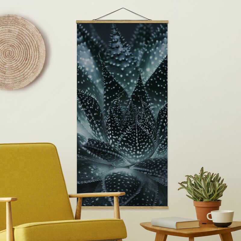 

Imagen de tela - Cactus Drizzled With Starlight At Night - Alto 2:1 Dimensión LxA: 70cm x 35cm