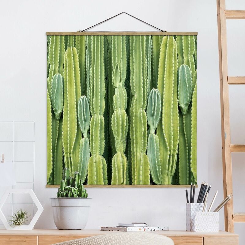 

Imagen de tela - Cactus Wall - Cuadrado 1:1 Dimensión LxA: 100cm x 100cm