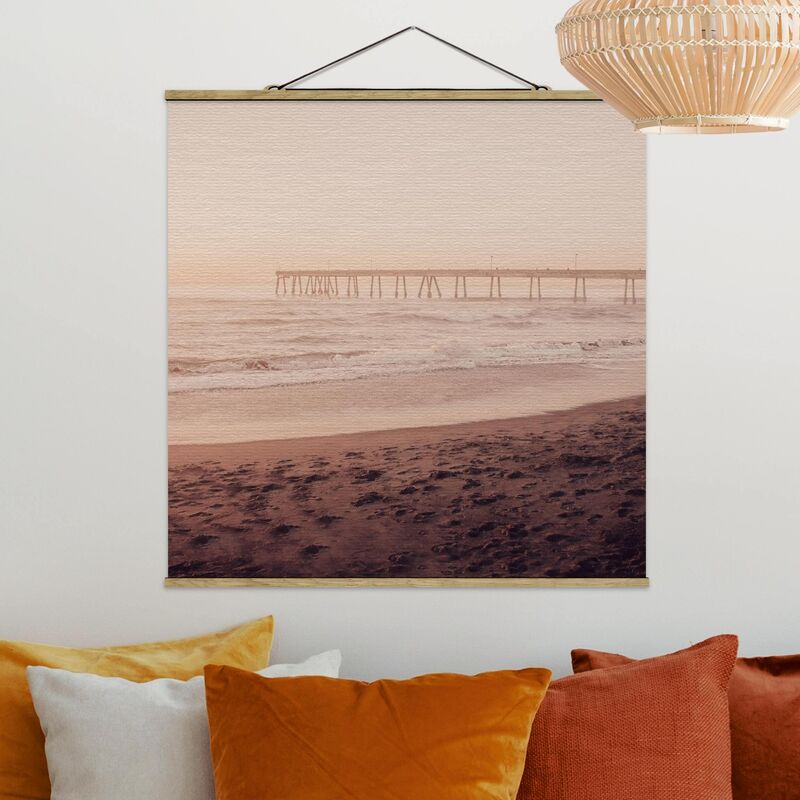 

Imagen de tela - California Crescent Shaped Shore - Cuadrado 1:1 Dimensión LxA: 100cm x 100cm