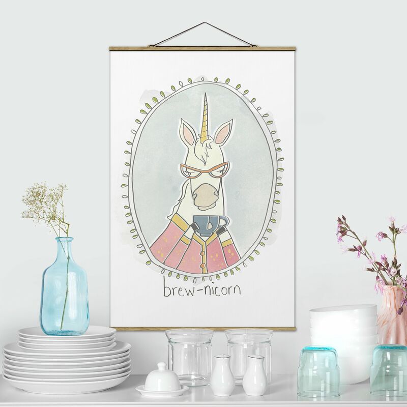 

Imagen de tela - Caffeinated Unicorn - Alto 3:2 Dimensión LxA: 150cm x 100cm