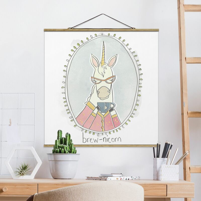 

Imagen de tela - Caffeinated Unicorn - Cuadrado 1:1 Dimensión LxA: 80cm x 80cm