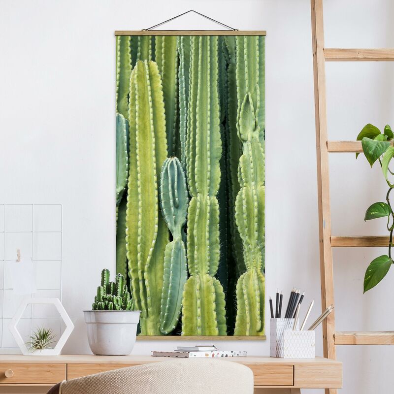 

Imagen de tela - Cactus Wall - Alto 2:1 Dimensión LxA: 100cm x 50cm