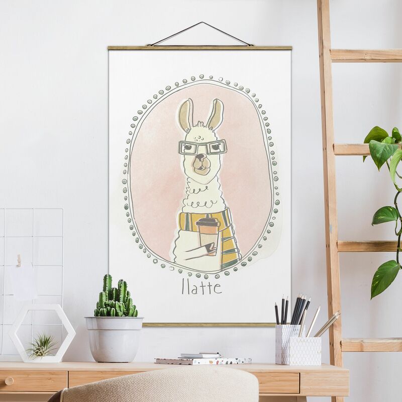 

Imagen de tela - Caffeinated Lama - Alto 3:2 Dimensión LxA: 150cm x 100cm