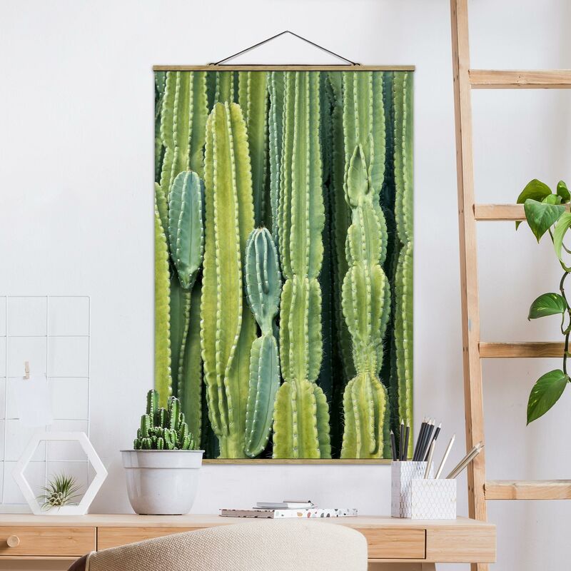 

Imagen de tela - Cactus Wall - Alto 3:2 Dimensión LxA: 150cm x 100cm