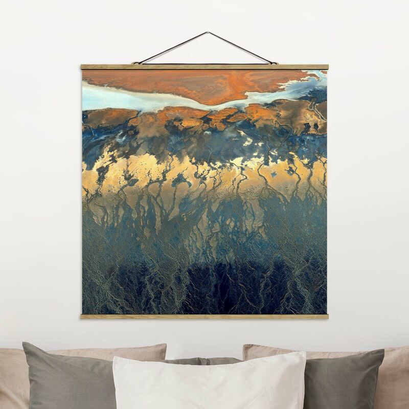 

Imagen de tela - California From The Air - Cuadrado 1:1 Dimensión LxA: 80cm x 80cm
