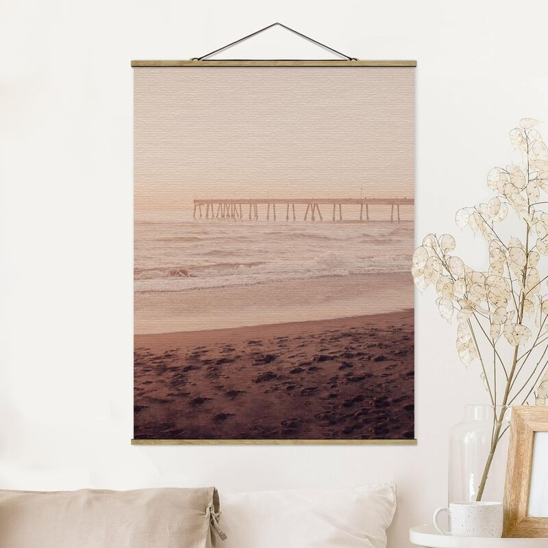 

Imagen de tela - California Crescent Shaped Shore - Alto 4:3 Dimensión LxA: 106.5cm x 80cm