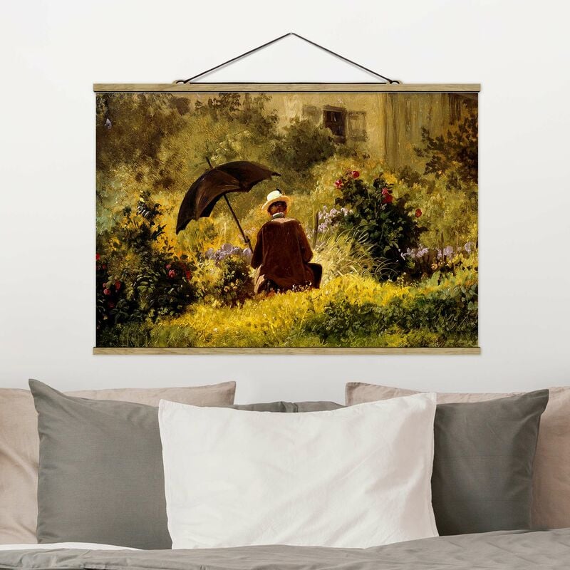 

Imagen de tela - Carl Spitzweg - The Painter In The Garden - Apaisado 2:3 Dimensión LxA: 66.5cm x 100cm