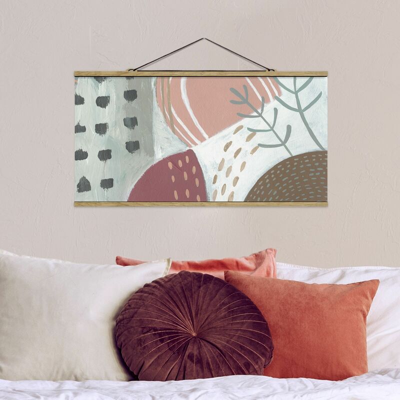 

Imagen de tela - Carnival Of Shapes In Berry I - Apaisado 1:2 Dimensión LxA: 50cm x 100cm