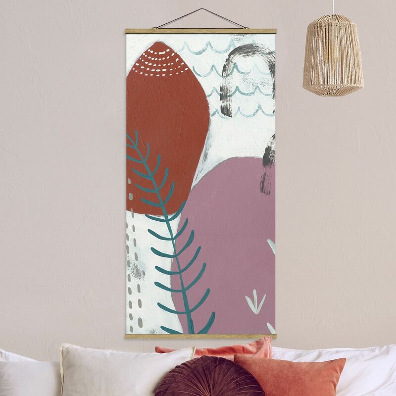 

Imagen de tela - Carnival Of Shapes In Berry II - Alto 2:1 Dimensión LxA: 70cm x 35cm