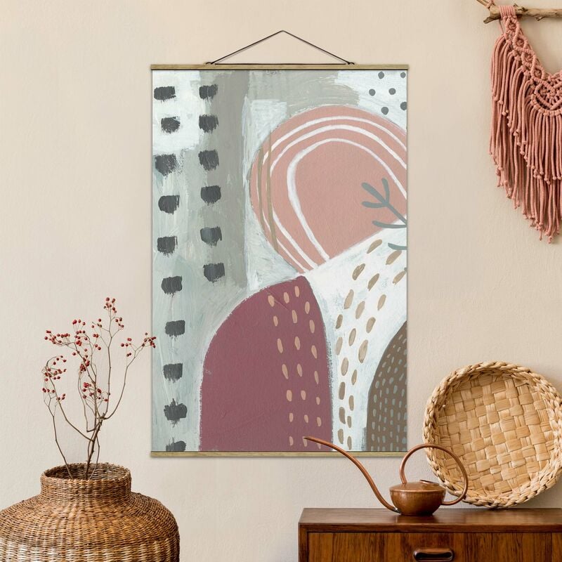 

Imagen de tela - Carnival Of Shapes In Berry I - Alto 3:2 Dimensión LxA: 75cm x 50cm