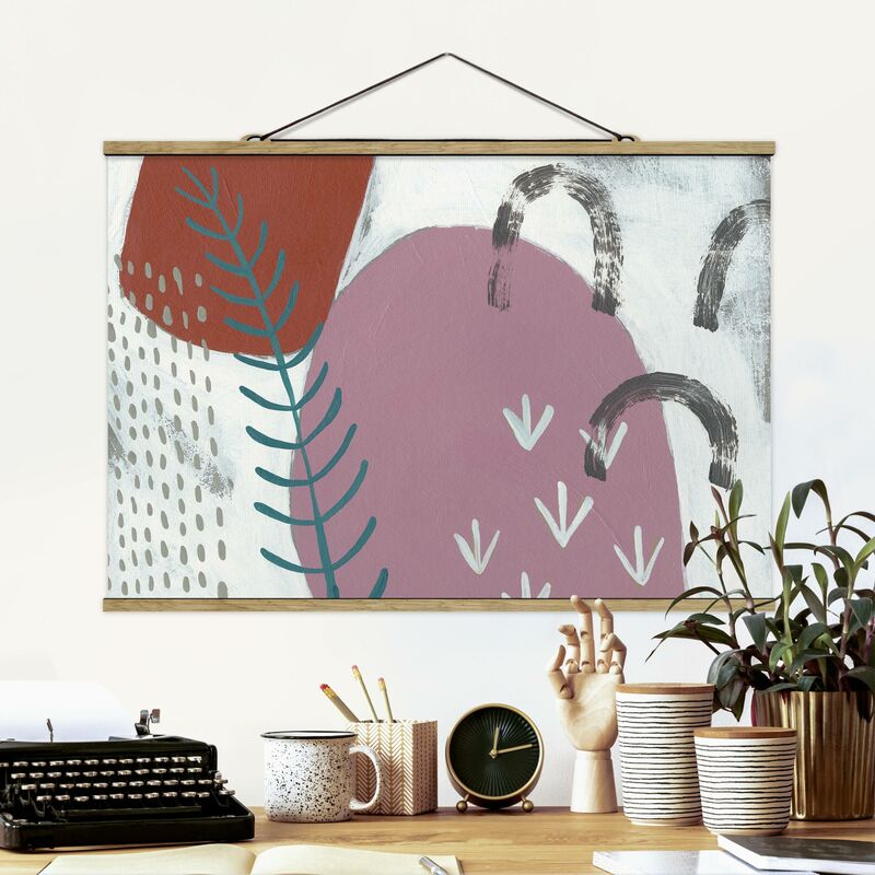 

Imagen de tela - Carnival Of Shapes In Berry II - Apaisado 2:3 Dimensión LxA: 53.5cm x 80cm