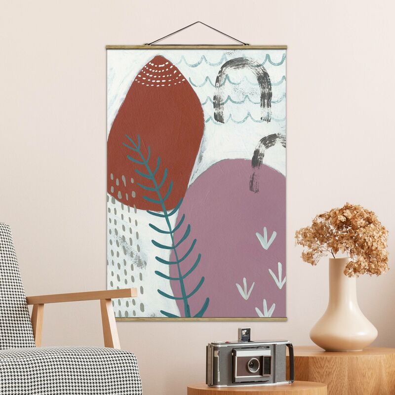 

Imagen de tela - Carnival Of Shapes In Berry II - Alto 3:2 Dimensión LxA: 75cm x 50cm