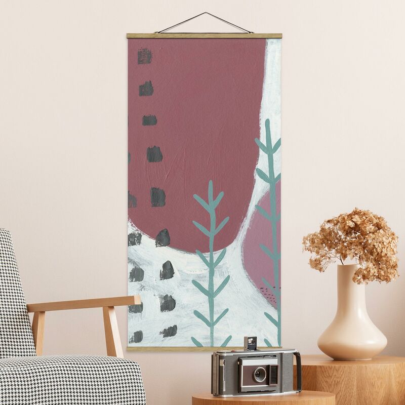 

Imagen de tela - Carnival Of Shapes In Berry III - Alto 2:1 Dimensión LxA: 70cm x 35cm