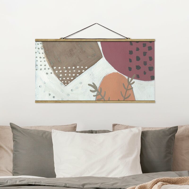 

Imagen de tela - Carnival Of Shapes In Salmon II - Apaisado 1:2 Dimensión LxA: 50cm x 100cm
