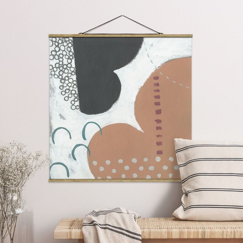 

Imagen de tela - Carnival Of Shapes In Salmon III - Cuadrado 1:1 Dimensión LxA: 100cm x 100cm