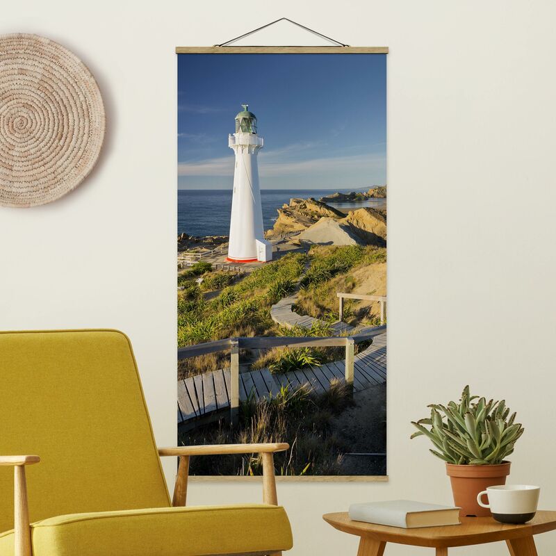 

Imagen de tela - Castle Point Lighthouse New Zealand - Alto 2:1 Dimensión LxA: 70cm x 35cm