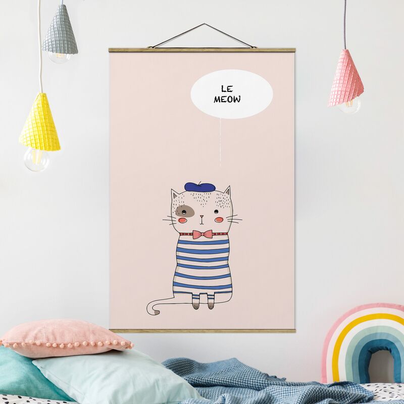 

Imagen de tela - Cat In France - Alto 3:2 Dimensión LxA: 75cm x 50cm